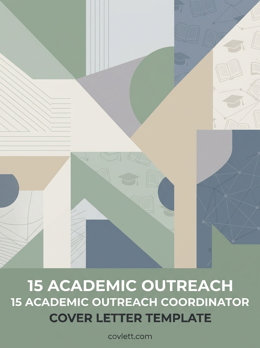 Academic Outreach Coordinator Cover Letter Template - Strategic Relationship Building strategies