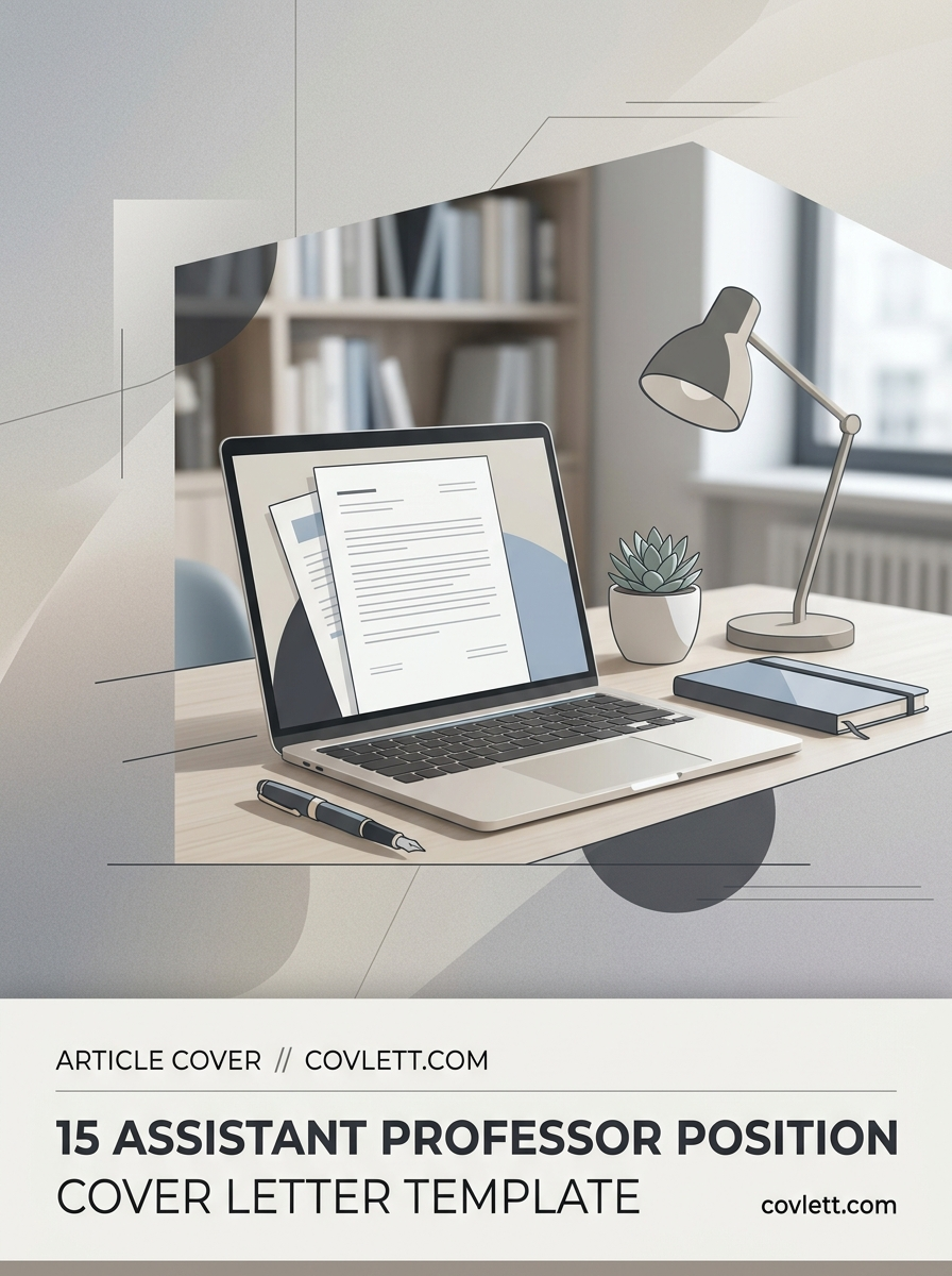 Professional Assistant Professor Cover Letter Template for Academic Success