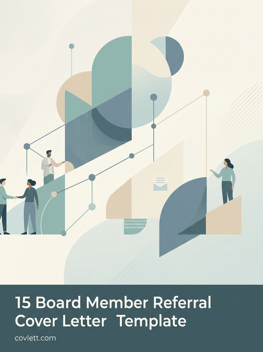 Board Member Referral Cover Letter Template that Leverages Professional Endorsements