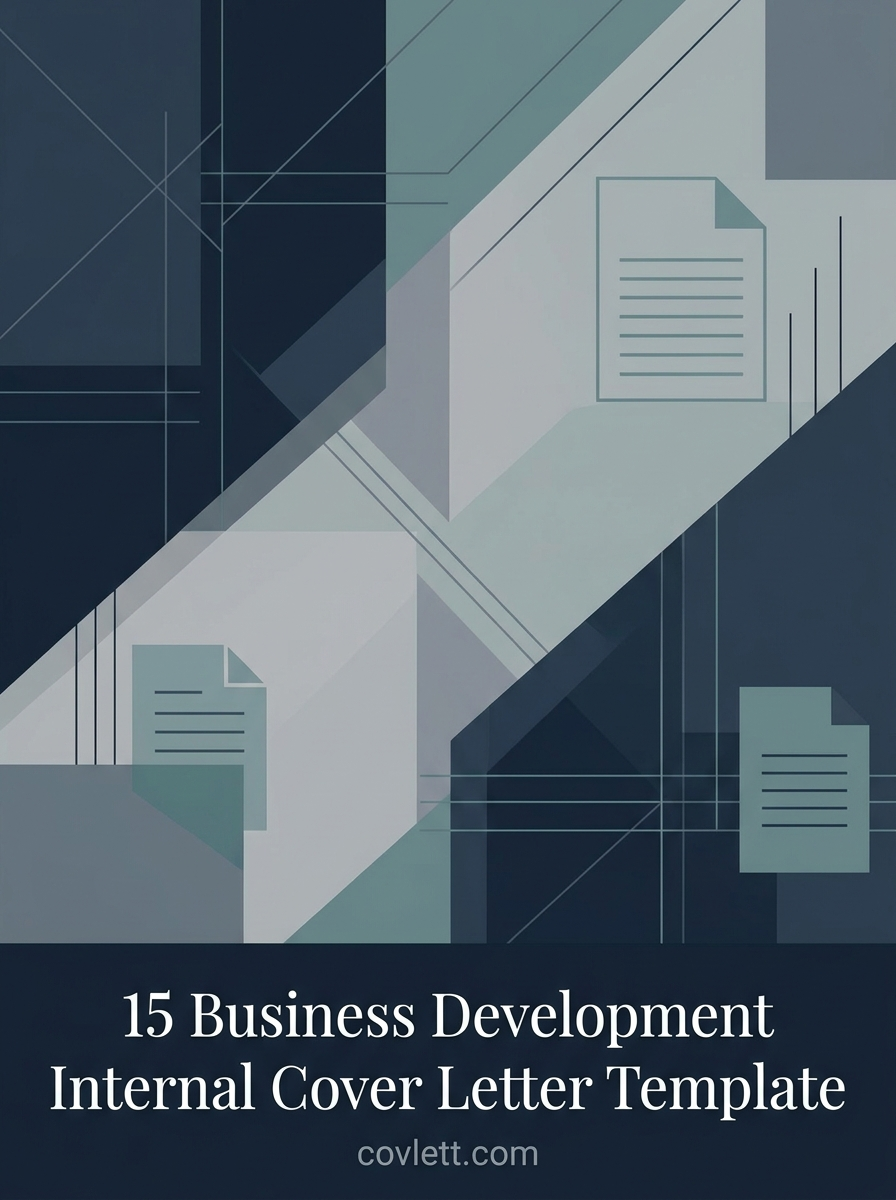 Professional Business Development Internal Cover Letter Template for Career Growth