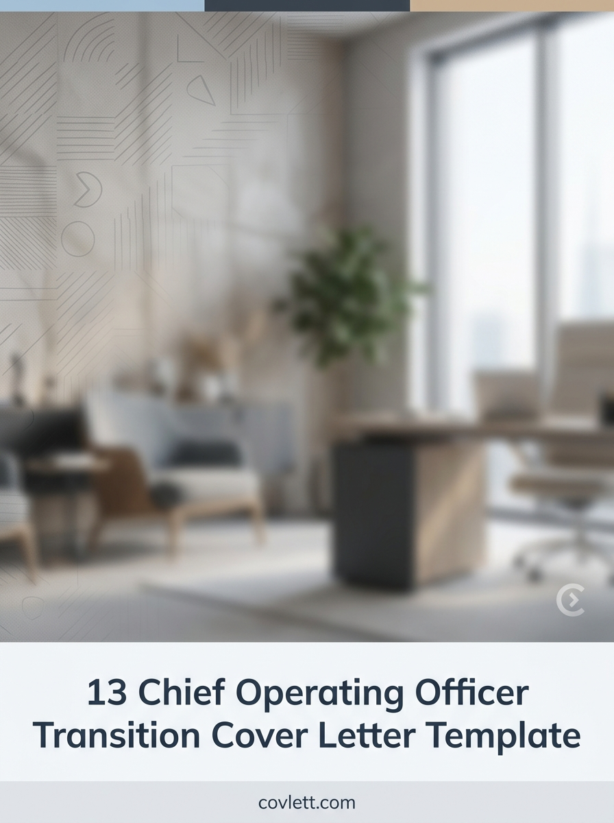 Strategic Chief Operating Officer Cover Letter Template that Bridges Leadership Gaps