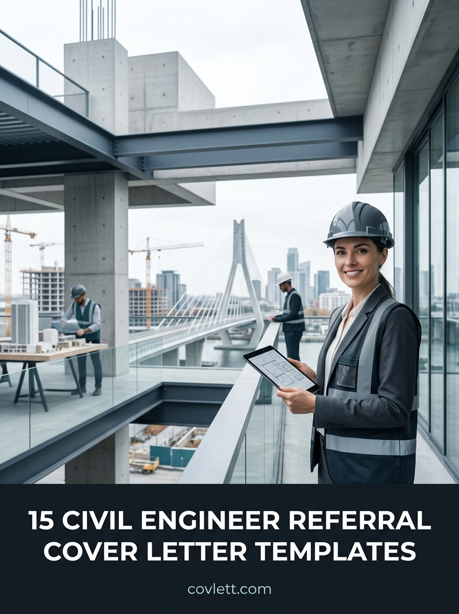 Professional Civil Engineer Referral Cover Letter Template for Career Growth