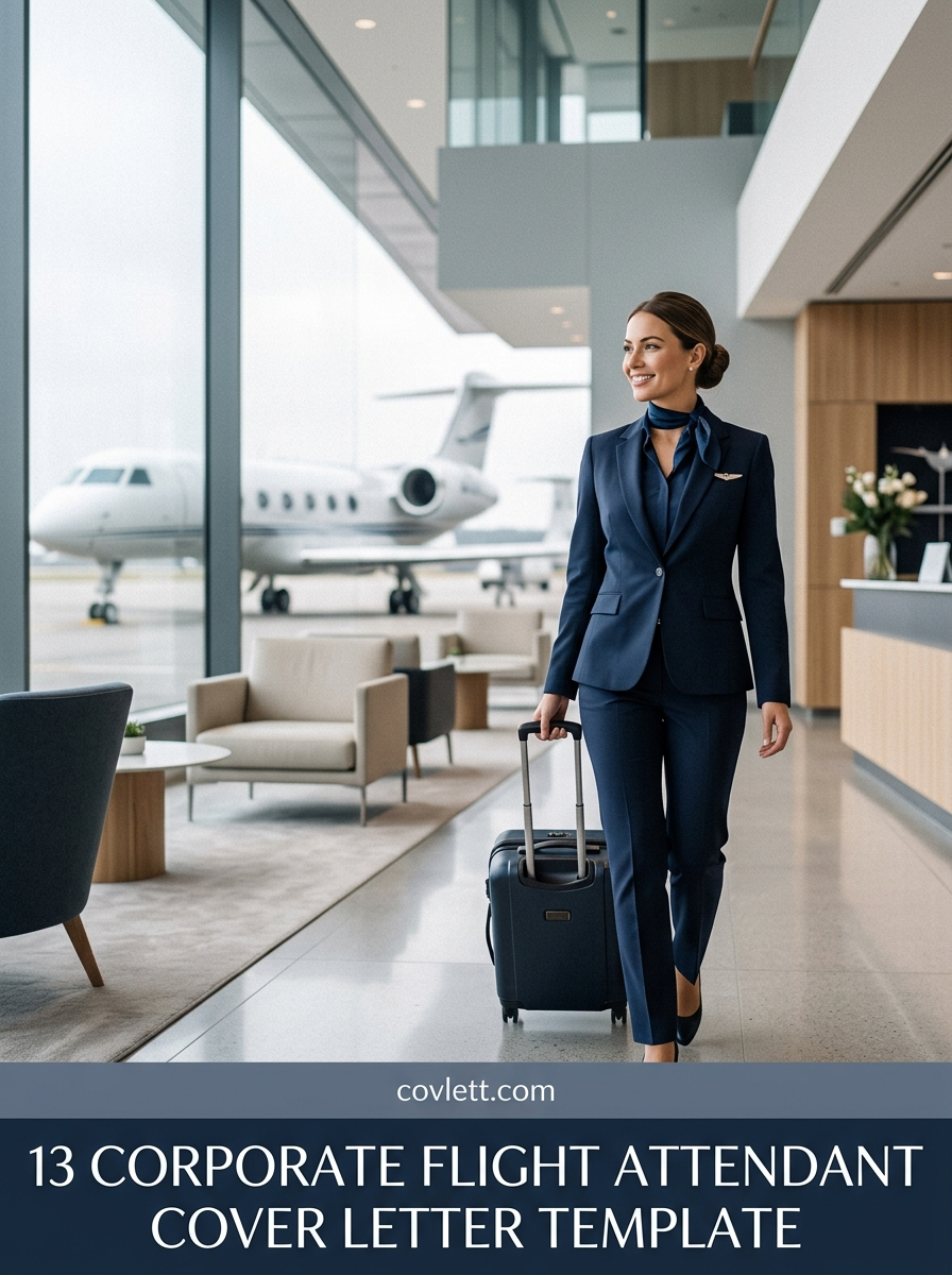 Professional Corporate Flight Attendant Cover Letter Template that Secures High-End Interviews