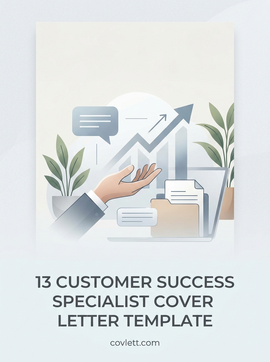 Strategic Customer Success Specialist Cover Letter Template that Proves Retention Impact