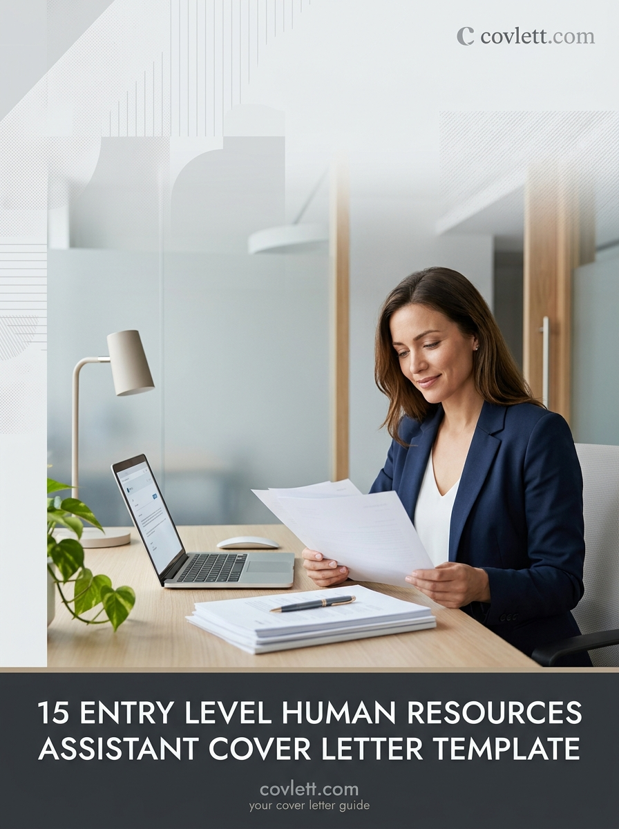 Persuasive Entry Level Human Resources Assistant Cover Letter Template for Career Starters
