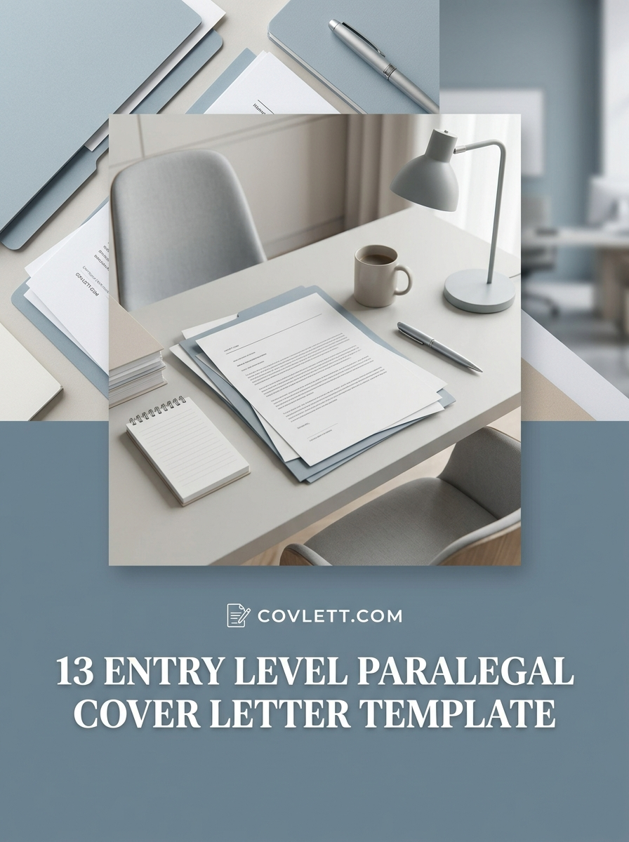 Entry Level Paralegal Cover Letter Template that Bridges the Experience Gap