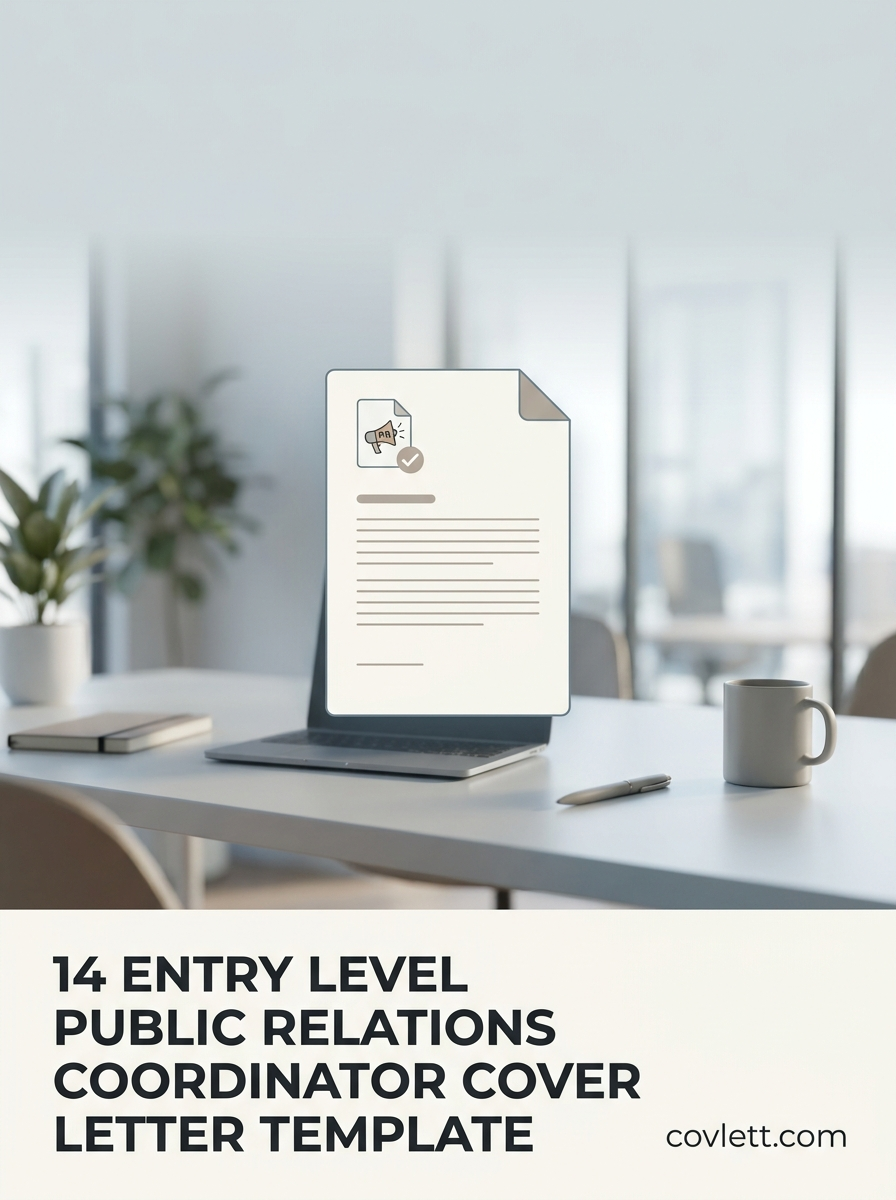 Entry Level Public Relations Coordinator Cover Letter Template that Secures Interviews