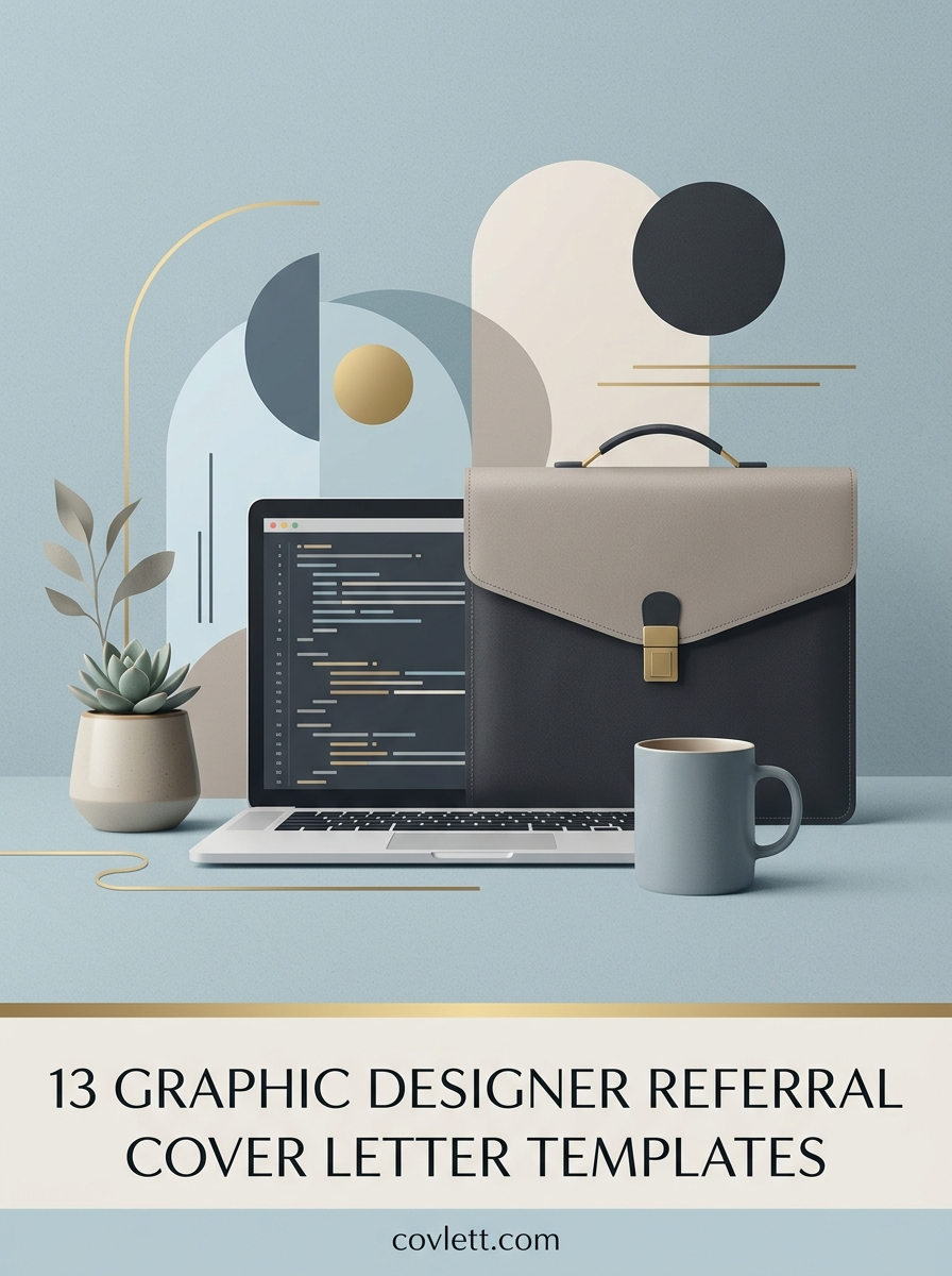 Graphic Designer Referral Cover Letter Template that Leverages Professional Connections for Immediate Credibility
