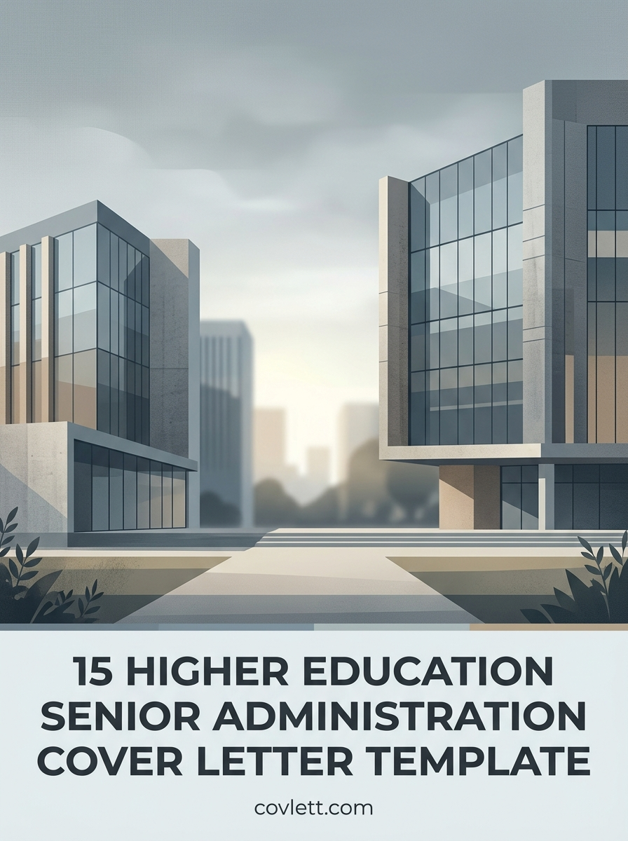 Strategic Higher Education Senior Administration Cover Letter Template - Demonstrating Institutional Leadership Impact