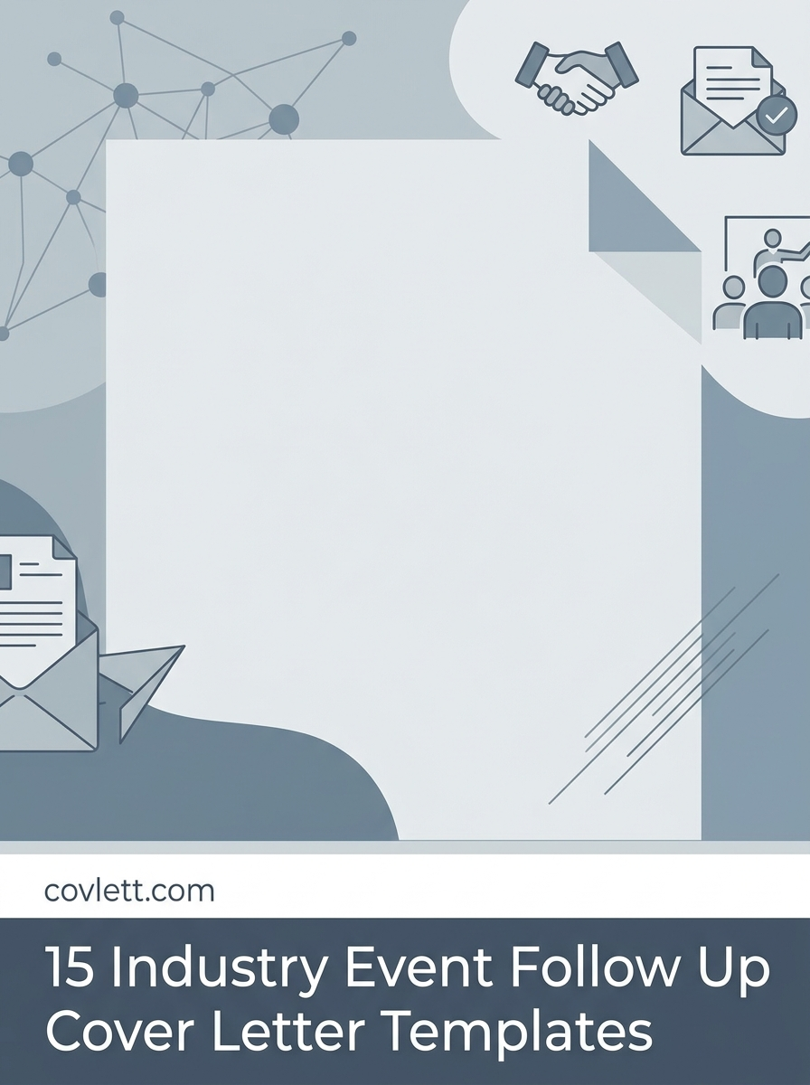 Strategic Event Follow Up Cover Letter Template that Secures Second Meetings