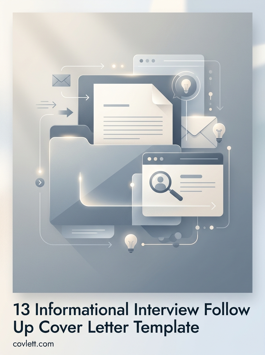 Informational Interview Follow Up Cover Letter Template - Strengthening Professional Connections