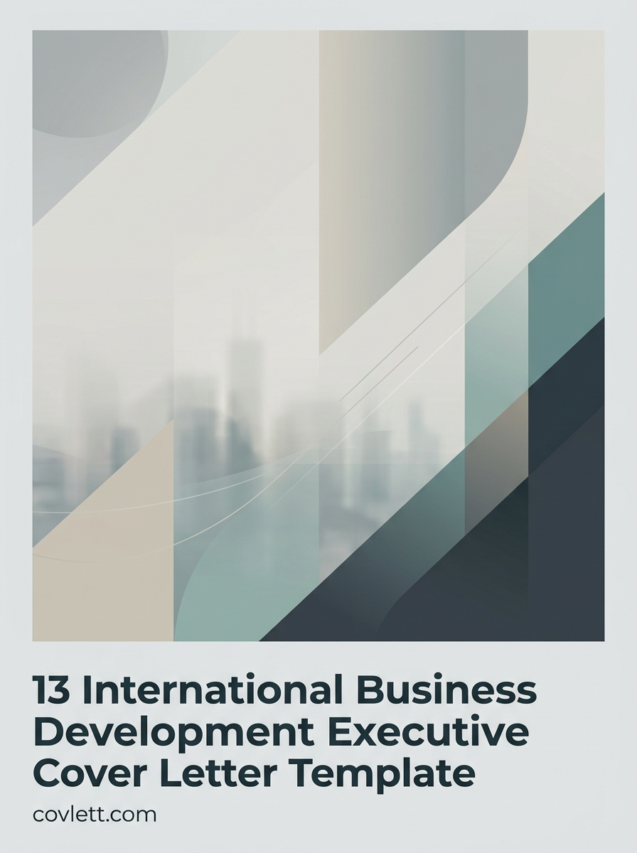 Strategic International Business Development Executive Cover Letter Template for Global Market Expansion