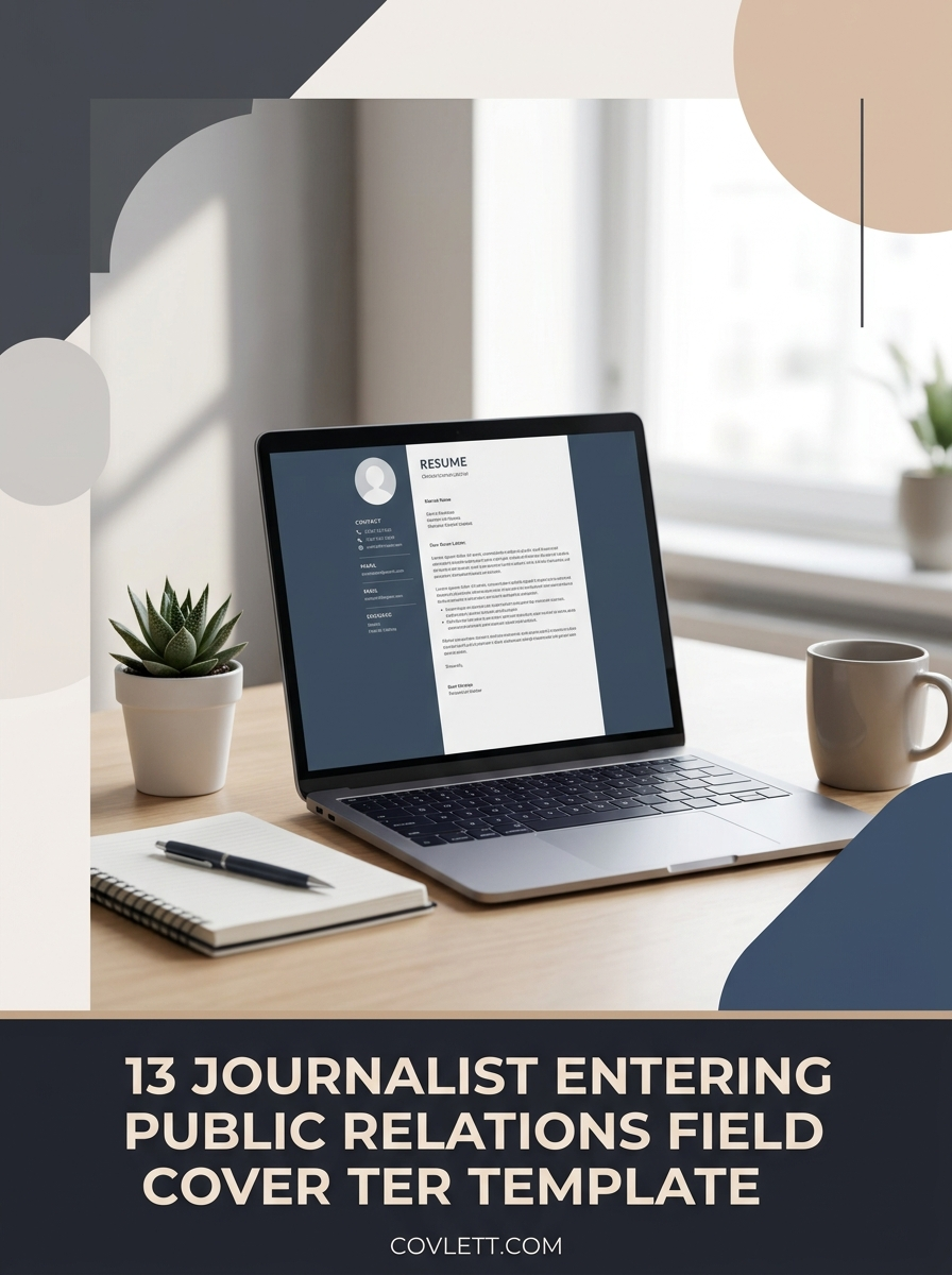 Career Pivot Journalist to Public Relations Cover Letter Template