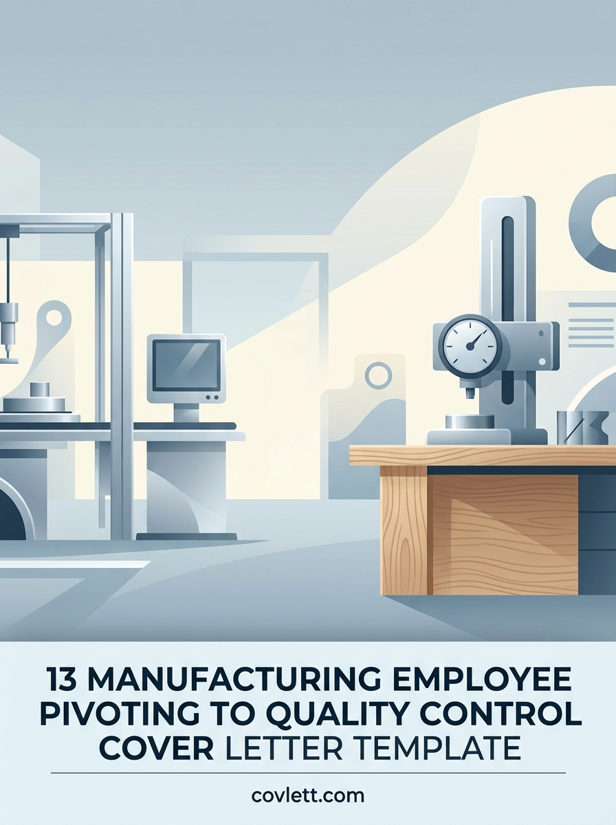 Manufacturing Professional Quality Control Pivot Cover Letter Template - Demonstrating Precision Standards
