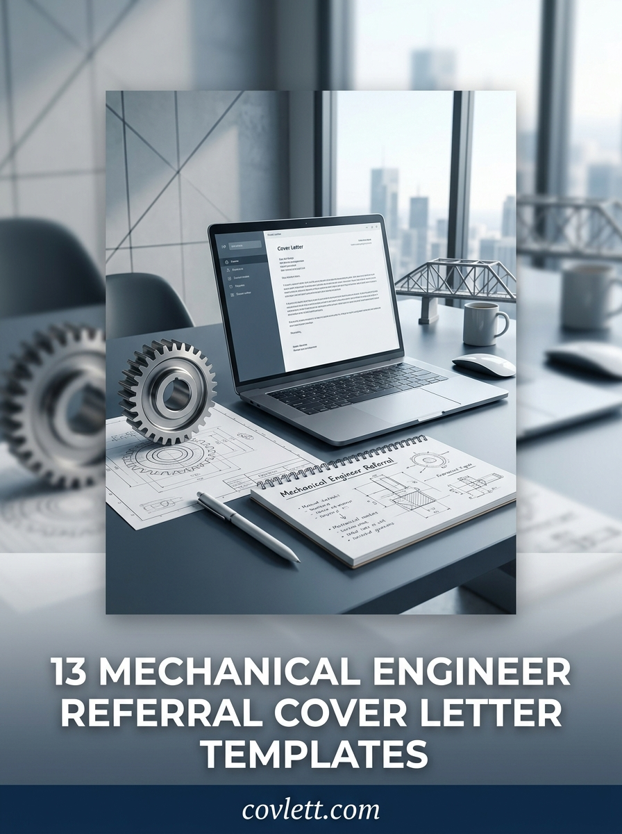 Best Mechanical Engineer Referral Cover Letter Template for Professional Networking