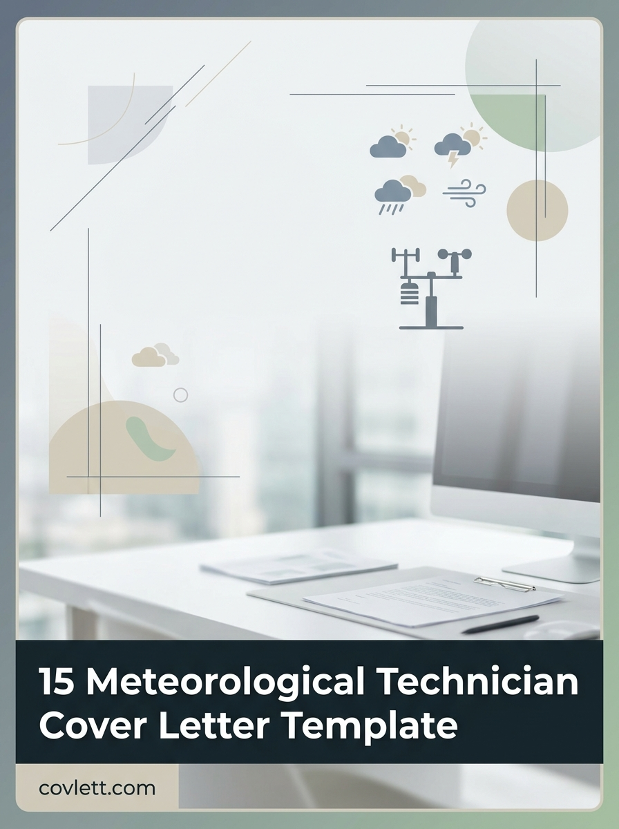 Professional Meteorological Technician Cover Letter Template for Precision Weather Forecasting Roles