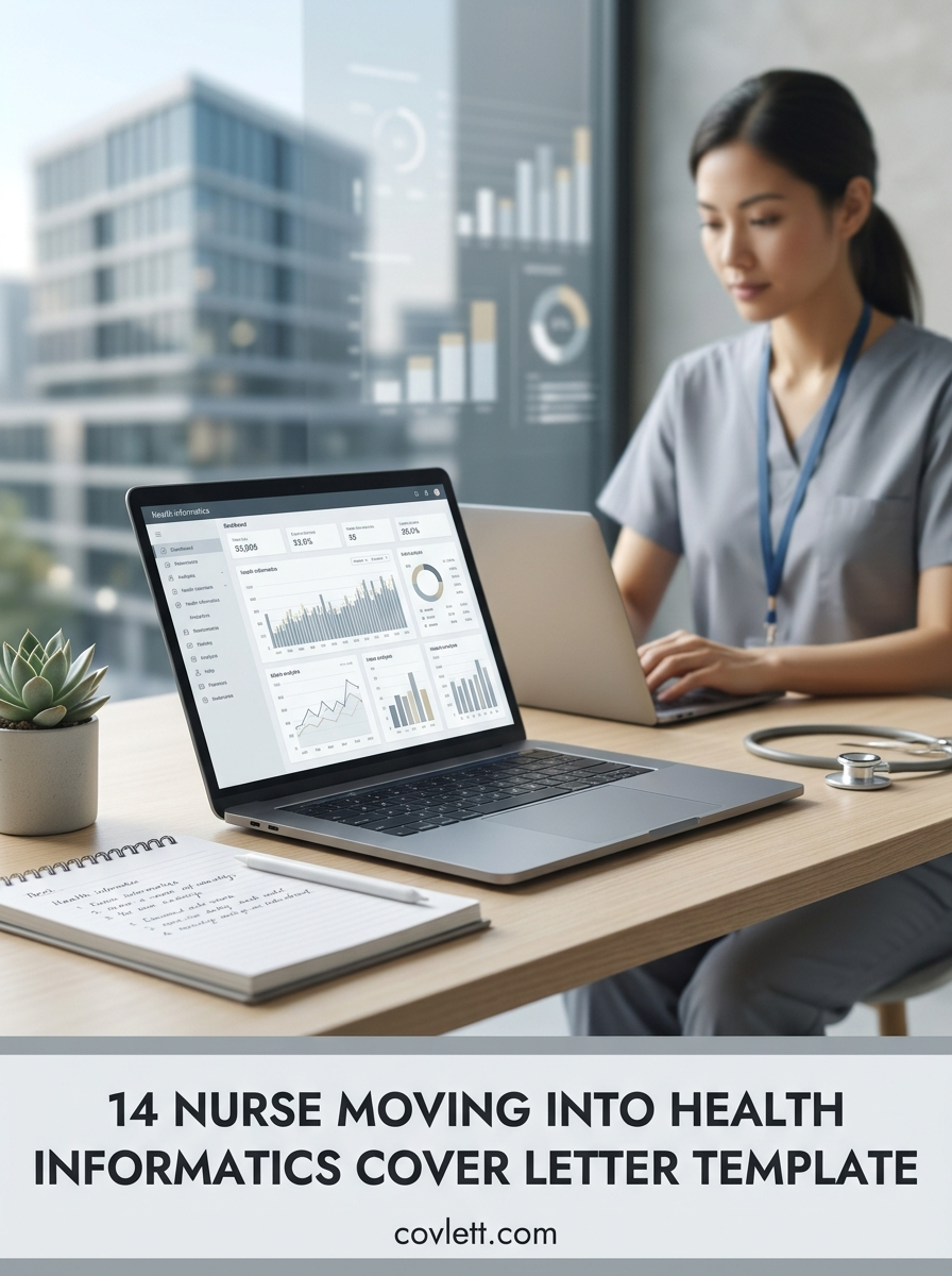 Clinical Excellence Transitioning to Data Strategy Cover Letter Template for Aspiring Informatics Specialists