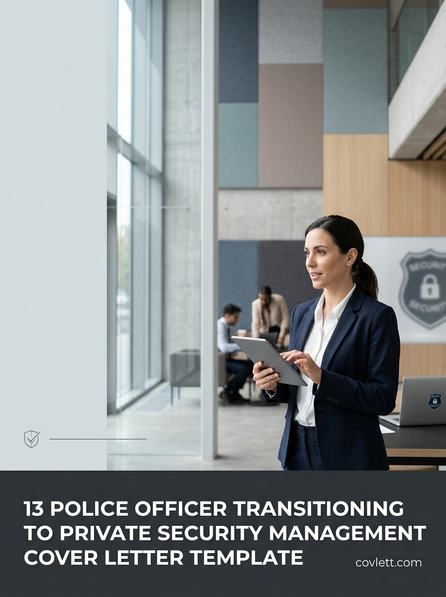 Professional Police Officer Transitioning to Private Security Management Cover Letter Template