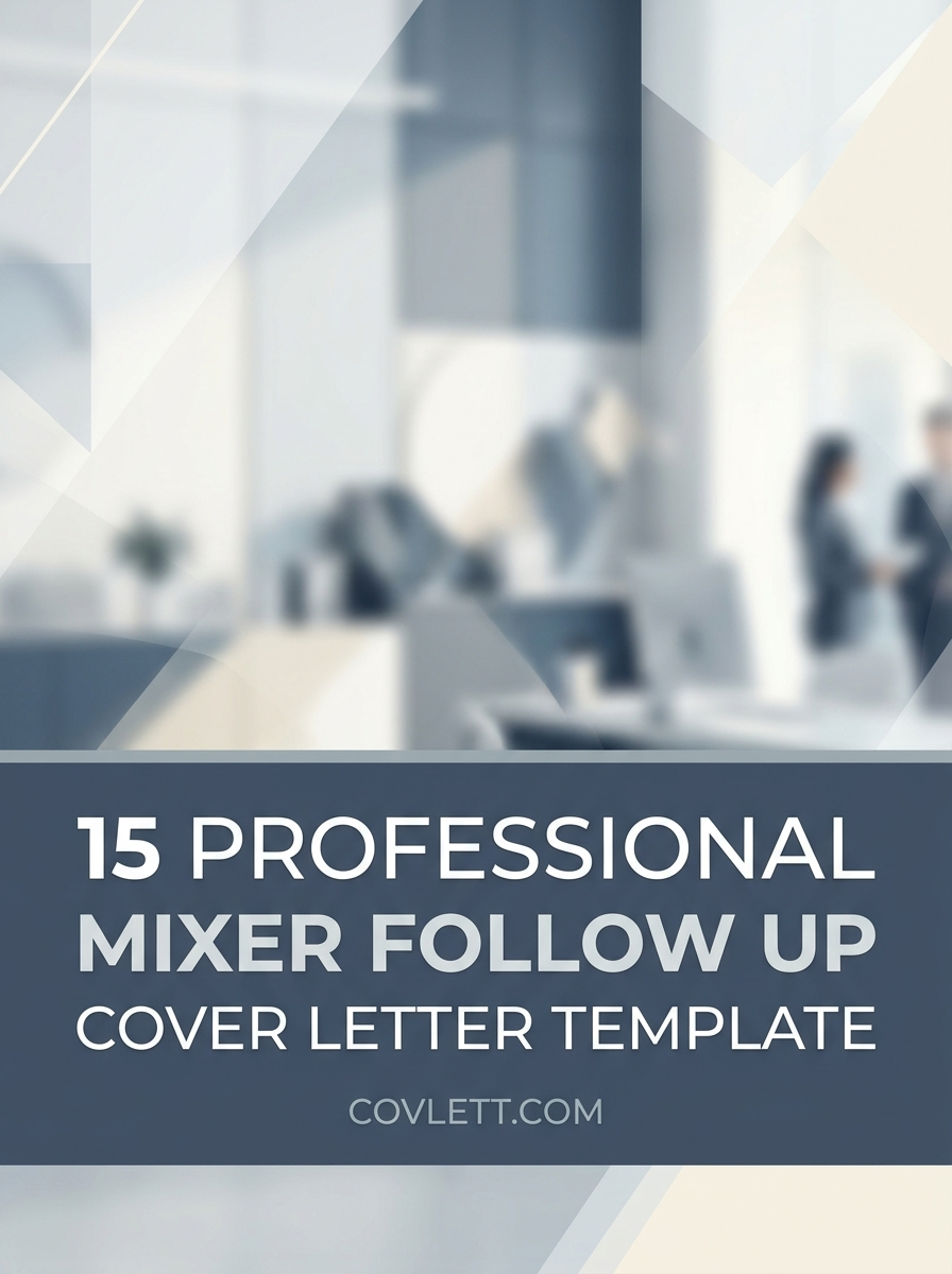 Strategic Networking Cover Letter Template - Maximizing Response Rates