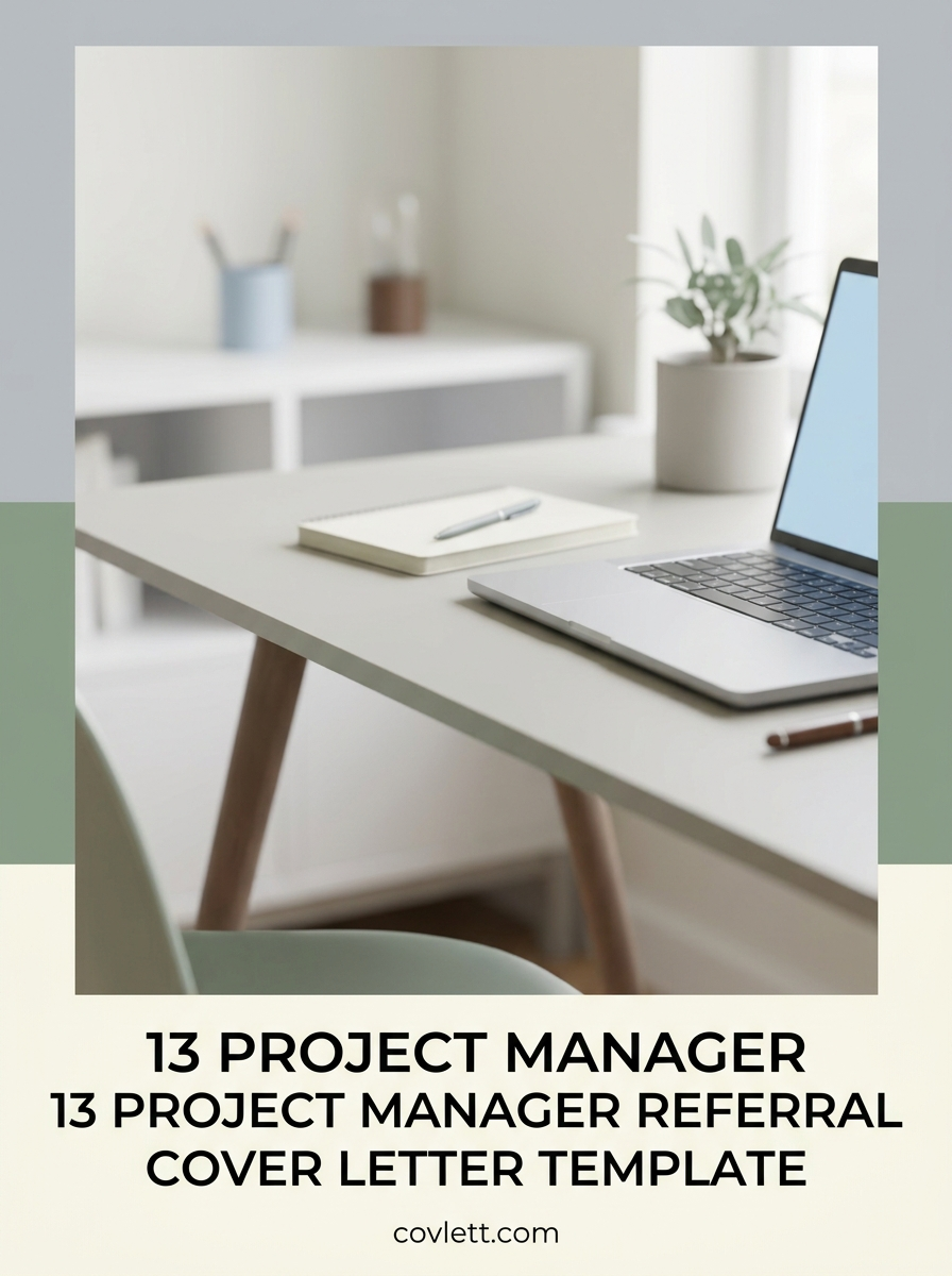 Professional Project Manager Referral Cover Letter Template for Networking Success