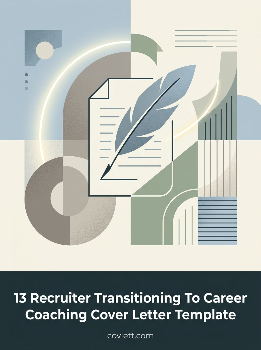 Recruiter Transitioning To Career Coaching Cover Letter Template - Leveraging Talent Acquisition Expertise For Client Success