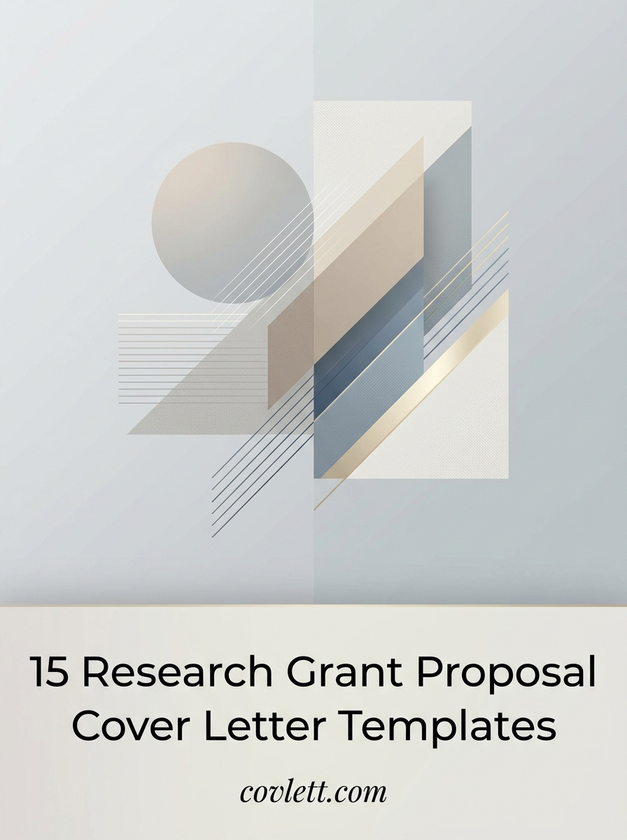 Research Grant Proposal Cover Letter Template that Secures Funding Approval