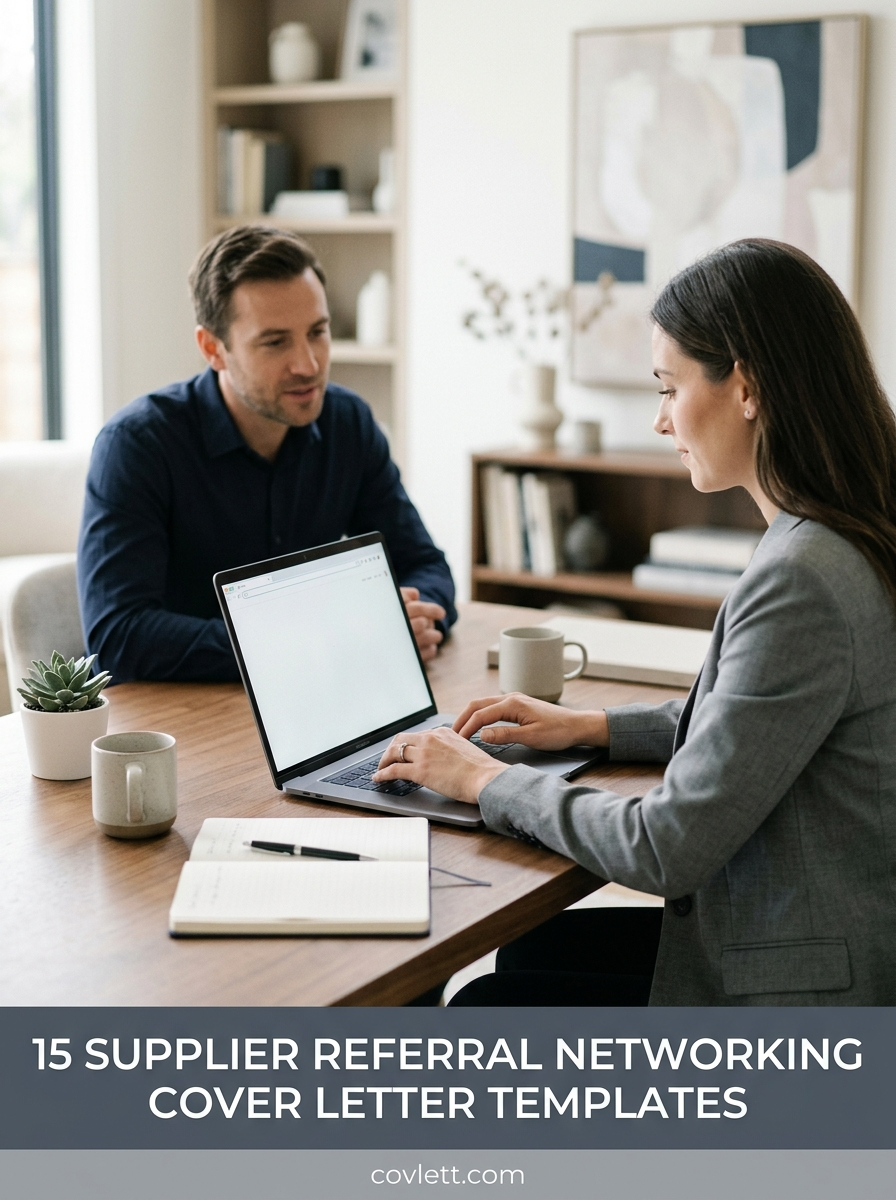 Endorsement Strategy Cover Letter Template for Supplier Partnerships