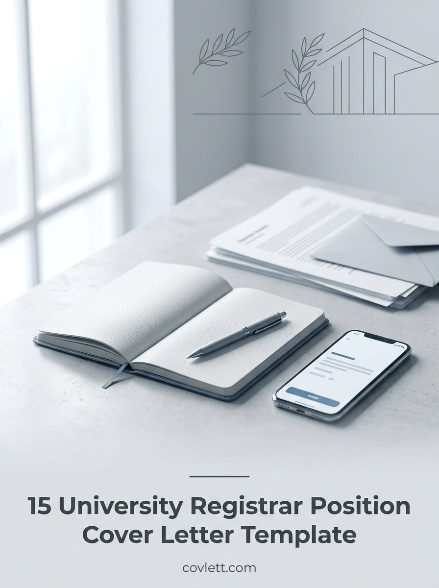 University Registrar Cover Letter Template - Securing Academic Leadership Roles