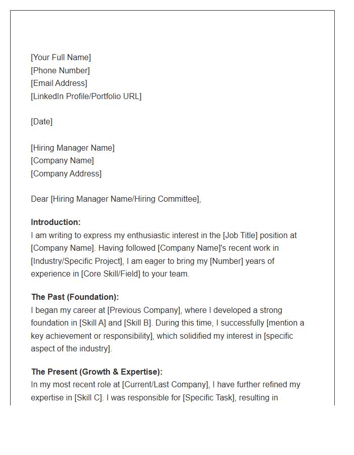 Common Career Trajectory Cover Letter Template