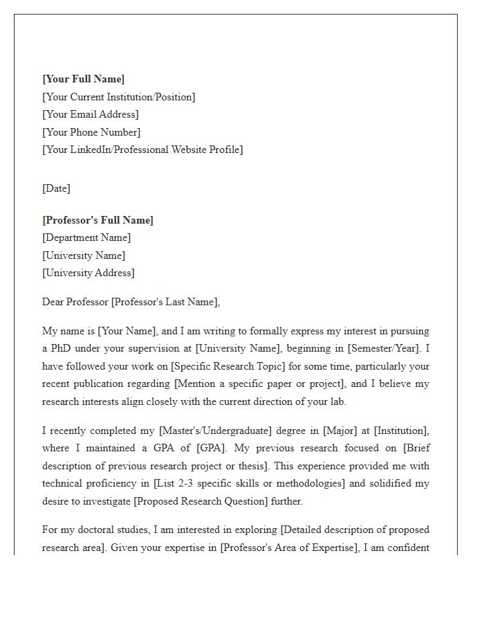 Doctoral Thesis Advisor Introduction Cover Letter Template