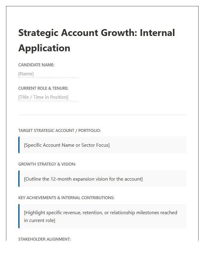 Strategic Account Growth Internal Cover Letter Template